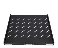 ExtraLink Półka do szaf wiszących 19" 500MM 1U (czarna) - 1111163 - zdjęcie 2